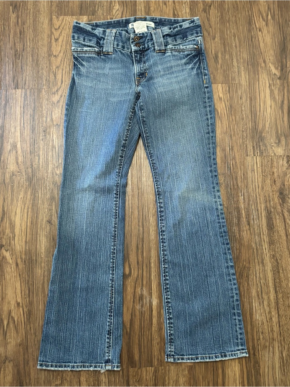 Y2K Gap Curvy Low Rise Bootcut Jeans Size 4 Medium Wash 2002